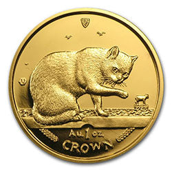 Isle of Man Cat Gold Coin Bezel
