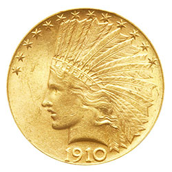 Old US Indian Eagle Gold Coin Bezels