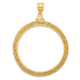 $20 US St Gaudens Double Eagle Screw Top Chain Coin Bezel in 14k Yellow Gold