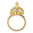 1/20 oz 5 Australian Nugget Prong Set D Ring Coin Bezel in 14k Yellow Gold