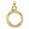 1/20 oz 5 Australian Nugget Prong Set Loop and Knot Coin Bezel in 14k Yellow Gold